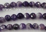 CDA151 15.5 inches 6mm faceted round dogtooth amethyst beads