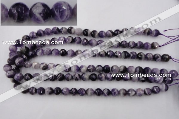 CDA153 15.5 inches 10mm faceted round dogtooth amethyst beads