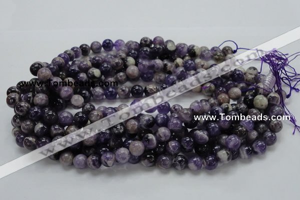 CDA18 15.5 inches 10mm round dogtooth amethyst quartz beads