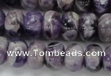 CDA19 15.5 inches 10*14mm rondelle dogtooth amethyst quartz beads