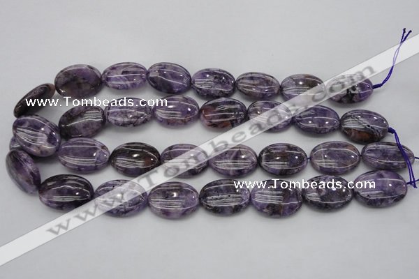 CDA302 15.5 inches 18*25mm oval dyed dogtooth amethyst beads