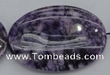 CDA305 15.5 inches 35*50mm oval dyed dogtooth amethyst beads