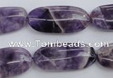 CDA35 15.5 inches 13*28mm oval dogtooth amethyst beads