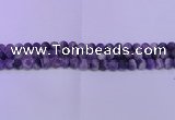 CDA351 15.5 inches 6mm round matte dogtooth amethyst beads