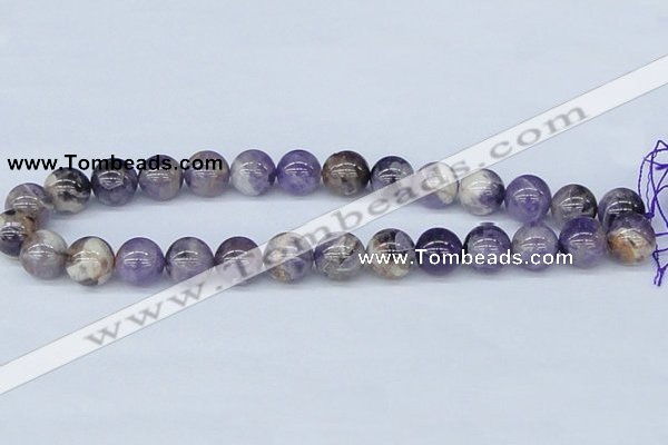 CDA55 15.5 inches 14mm round dogtooth amethyst beads wholesale