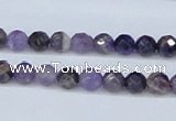 CDA58 15.5 inches 6mm faceted round dogtooth amethyst beads