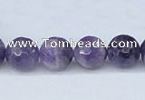 CDA61 15.5 inches 12mm faceted round dogtooth amethyst beads