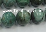 CDB04 15.5 inches 18mm round natural new dragon blood jasper beads