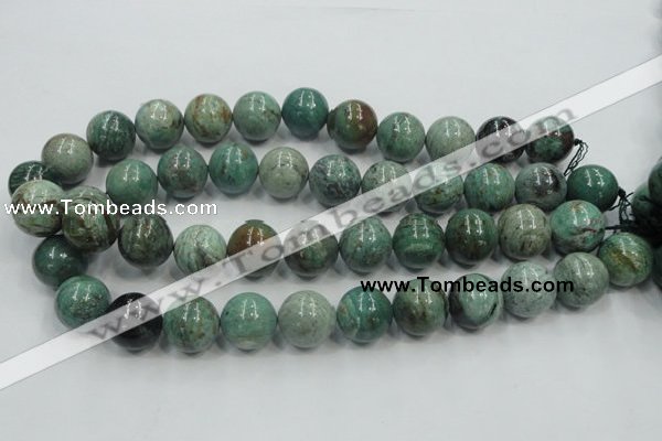 CDB04 15.5 inches 18mm round natural new dragon blood jasper beads