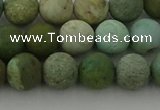 CDB103 15.5 inches 10mm round matte New dragon blood jasper beads