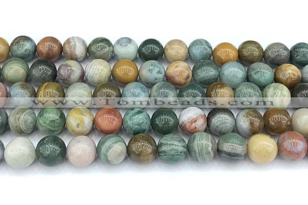 CDB112 15 inches 10mm round new dragon blood jasper beads