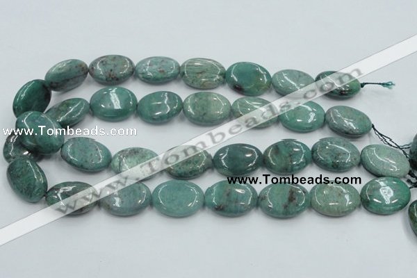 CDB20 15.5 inches 18*25mm oval natural new dragon blood jasper beads