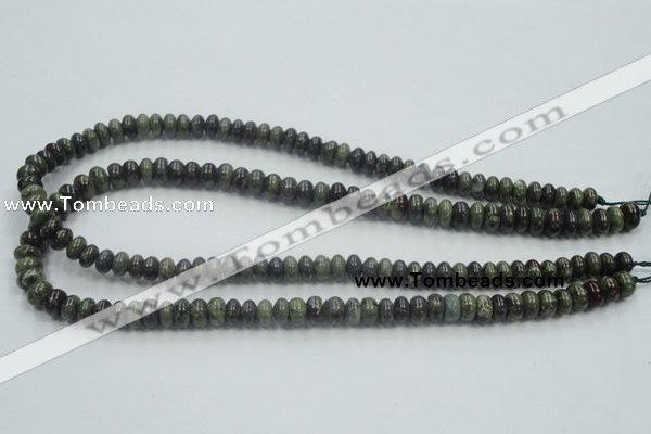 CDB201 15.5 inches 5*8mm rondelle natural dragon blood jasper beads