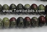 CDB202 15.5 inches 8*12mm rondelle natural dragon blood jasper beads