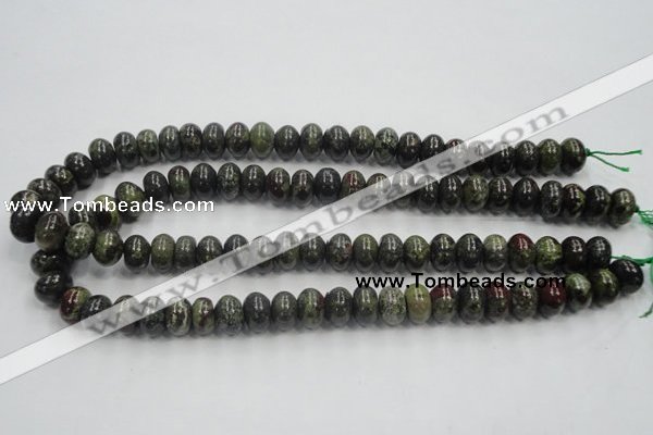 CDB202 15.5 inches 8*12mm rondelle natural dragon blood jasper beads