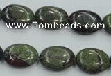 CDB211 15.5 inches 12*16mm oval natural dragon blood jasper beads