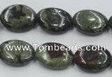 CDB212 15.5 inches 15*20mm oval natural dragon blood jasper beads