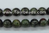 CDB230 15.5 inches 10mm round natural dragon blood jasper beads