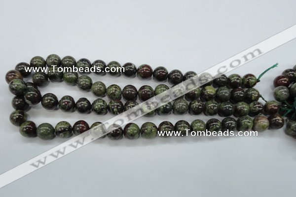 CDB231 15.5 inches 12mm round natural dragon blood jasper beads