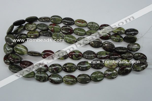 CDB238 15.5 inches 13*18mm oval natural dragon blood jasper beads