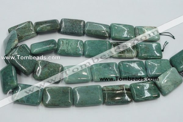 CDB25 15.5 inches 22*30mm rectangle natural new dragon blood jasper beads