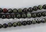 CDB250 15.5 inches 6mm round natural dragon blood jasper beads