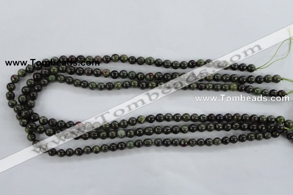 CDB250 15.5 inches 6mm round natural dragon blood jasper beads