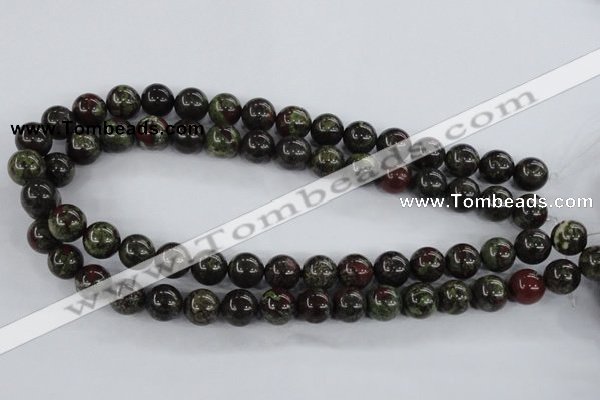 CDB253 15.5 inches 12mm round natural dragon blood jasper beads