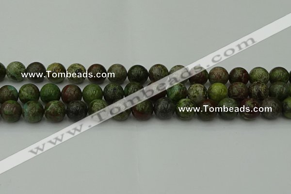 CDB304 15.5 inches 12mm round dragon blood jasper beads wholesale