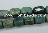 CDB37 15.5 inches 8*12mm nuggets new dragon blood jasper beads