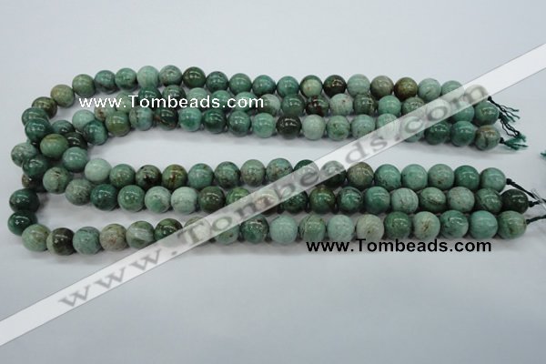 CDB42 15.5 inches 10mm round new dragon blood jasper beads