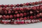 CDE01 15.5 inches 4mm round dyed sea sediment jasper beads