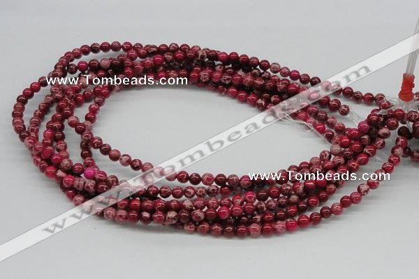 CDE02 15.5 inches 6mm round dyed sea sediment jasper beads