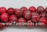 CDE04 15.5 inches 10mm round dyed sea sediment jasper beads