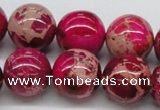 CDE05 15.5 inches 18mm round dyed sea sediment jasper beads