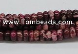 CDE06 15.5 inches 4*8mm rondelle dyed sea sediment jasper beads