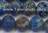 CDE1043 15.5 inches 10mm round matte sea sediment jasper beads