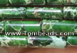 CDE1105 15.5 inches 4*13mm tube sea sediment jasper beads