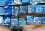 CDE1204 15.5 inches 4.5mm - 5mm cube sea sediment jasper beads