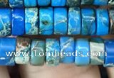 CDE1234 15.5 inches 3*6mm heishi sea sediment jasper beads