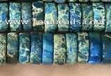 CDE1241 15.5 inches 3*8mm heishi sea sediment jasper beads