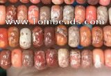 CDE1250 15.5 inches 2.5*4mm rondelle sea sediment jasper beads