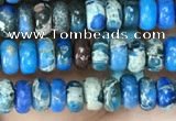 CDE1256 15.5 inches 2.5*4mm rondelle sea sediment jasper beads