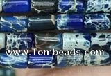 CDE1302 15.5 inches 4*6mm tube sea sediment jasper beads