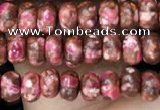 CDE1358 15.5 inches 2.5*4mm rondelle synthetic sea sediment jasper beads