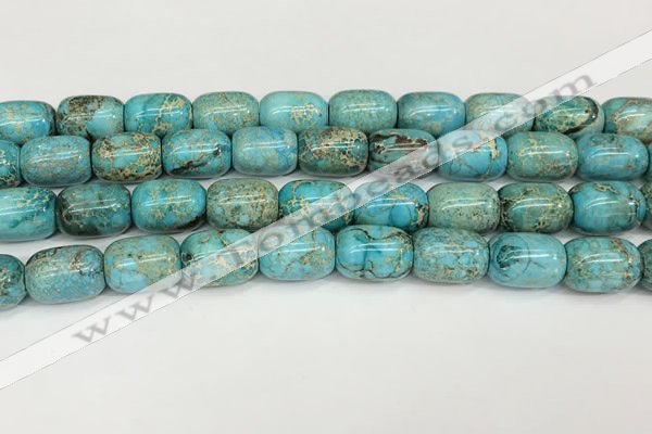 CDE1364 15.5 inches 13*18mm drum sea sediment jasper beads wholesale