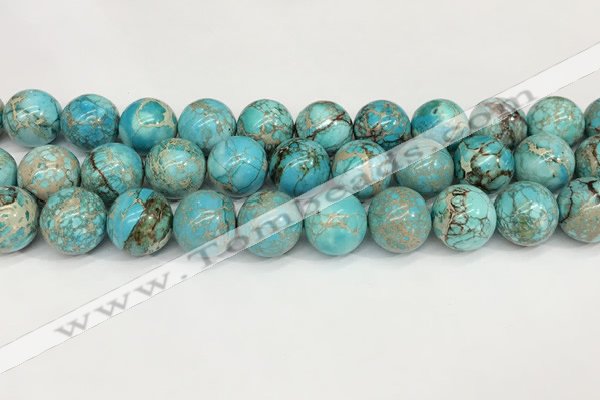 CDE1372 15.5 inches 16mm round sea sediment jasper beads wholesale