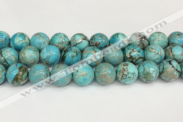 CDE1373 15.5 inches 18mm round sea sediment jasper beads wholesale