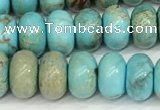 CDE1402 15.5 inches 6*10mm rondelle sea sediment jasper beads