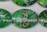 CDE186 15.5 inches 22*30mm oval dyed sea sediment jasper beads